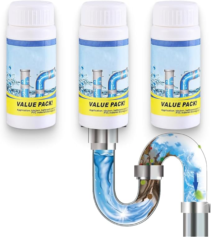 2025 Upgrade Sink and Drain Cleaner, Powerful Sink Drain Cleaner, Multi-functional Drains Cleaners Fast Foaming for Kitchen Toilet Pipeline Quick Cleaning Tool (3)