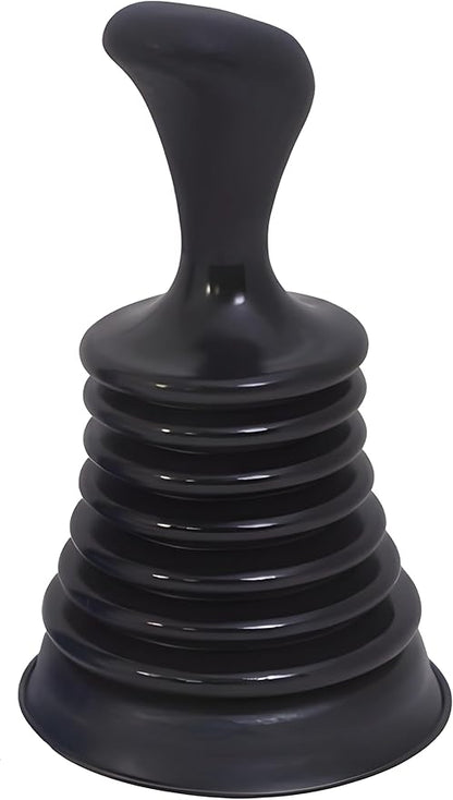 Mini Sink Plunger for Kitchen & Bathroom Drains, Powerful Bellows Clog Remover, Commercial Style Plumbing Tool for Sink, Bathtub & Shower, Compact Size, Black