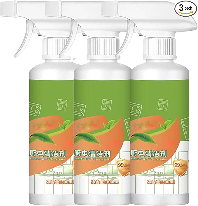 Electrolyzed Ion Kitchen Cleaner Spray - Multi-purpose Household and Kitchen Cleaning Spray,Multi-purpose Kitchen Grime Remover for Household Cleaning (3, 1 Bottle)
