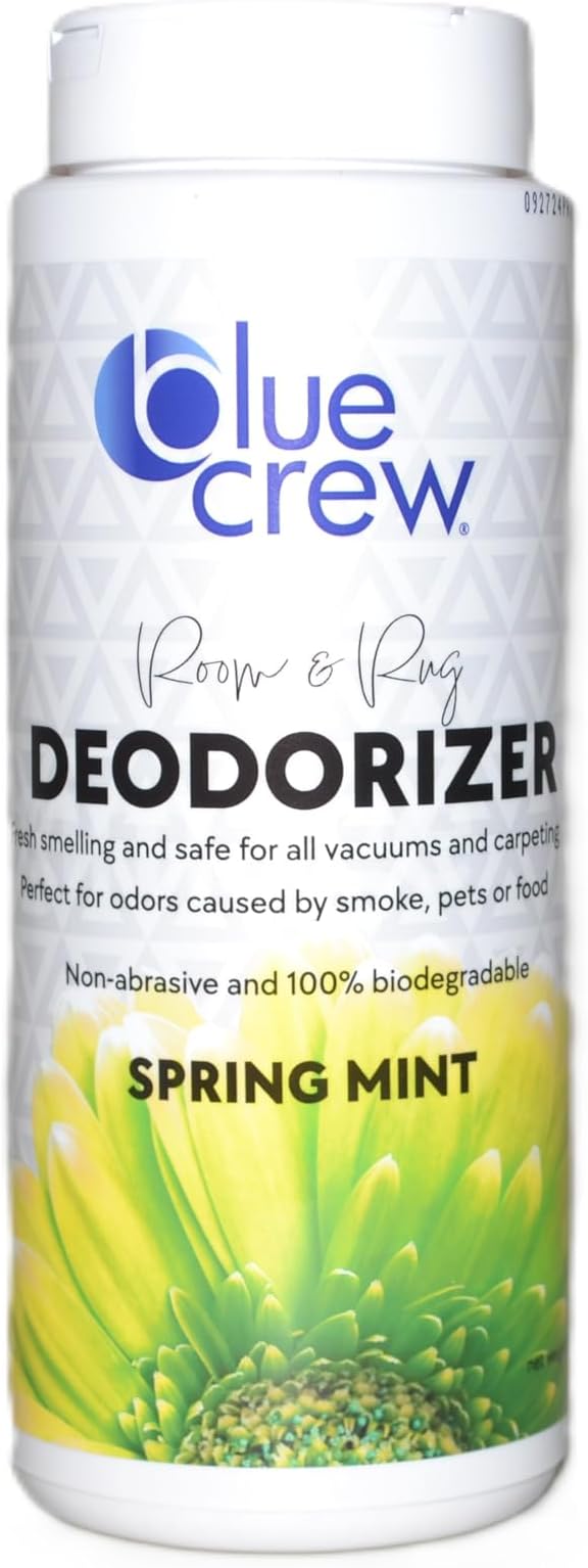 Blue Crew Carpet Room & Rug Deodorizer Spring Mint Scent Safe for all vacuums and carpeting Safe for Pets Biodegradable