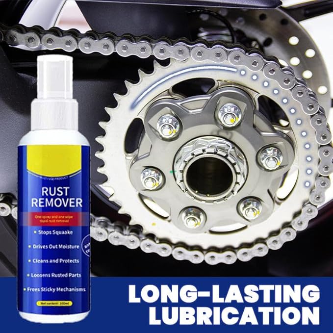 Anti-Rust Lubricant Spray & Rust Remover,Multi-Purpose Lubricant Rust Remover Spray with Protective Coating, Fast-Acting Formula & Easy Application, for Metal, Vehicles, Tools, Chains (3PC)