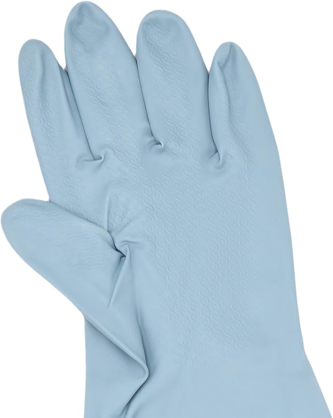 RARITYUS Household Kitchen Cleaning Gloves Waterproof Cotton Lined Dishwashing Non-Slip Long Cuff Gloves