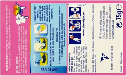 Spotless Punch Ltd Vanish Stain Remover Bar 75g