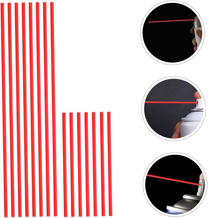 POPETPOP 40Pcs Long Nozzle Spray Can Tubes for Rust Remover Extensions Lightweight Precision Spraying for Home and Industrial Use