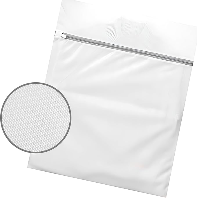 Laundry Bags, 4-Pack 16x20 Inch Honeycomb Mesh Wash Bags, Protects Delicates in Washer & Dryer, Prevents Snags and Stretching for Bras, Sweaters, Baby Clothes