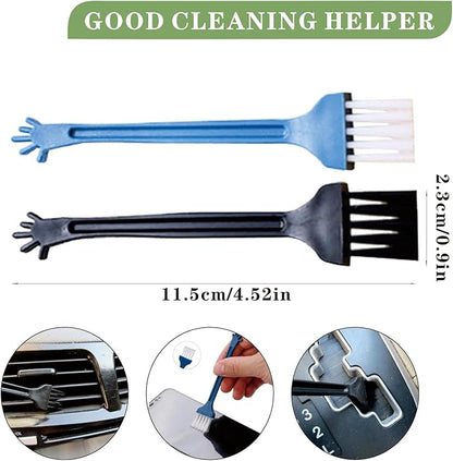 18 Pieces Crevice Cleaning Brush, Corner Brush, Screen Cleaner Brush, Cleaning Tools for Housekeeping, Garbage Disposal Cleaner Brush, Window Track Cleaning Tools, Kitchen (18pcs)