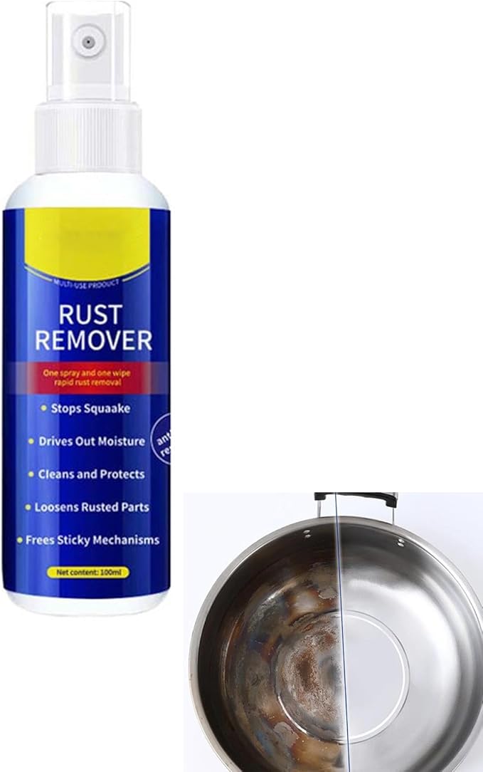 Anti-Rust Lubricant Spray & Rust Remover,Multi-Purpose Lubricant Rust Remover Spray with Protective Coating, Fast-Acting Formula & Easy Application, for Metal, Vehicles, Tools, Chains (1PC)
