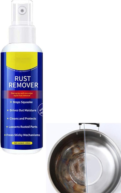 Anti-Rust Lubricant Spray & Rust Remover,Multi-Purpose Lubricant Rust Remover Spray with Protective Coating, Fast-Acting Formula & Easy Application, for Metal, Vehicles, Tools, Chains (1PC)