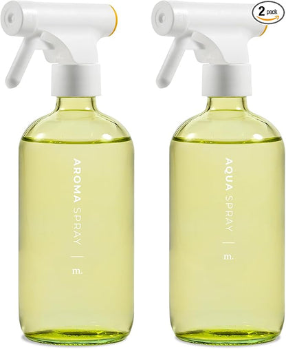 MaisoNovo Kitchen Spray Bottle - 16.9 fl oz Yellow x 2 with 16 Labels