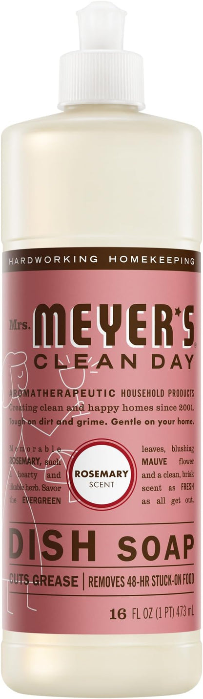 MRS. MEYER'S CLEAN DAY Liquid Dish Soap, Rosemary, 16 fl. oz