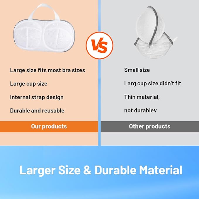 4Pcs Bra Washing Bags for Laundry, Mesh Laundry Bags for Delicates, Garment Bag for Washing Machine Suitable for Protect Clothing From Deformation