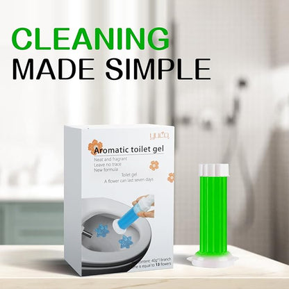 YUCO Toilet Gel Stamps Floral Shaped Toilet Bowl Cleaner Gel, Helps to Clean the Toilet, Preventing Urine Stains and Limescale Keeping it Fresh and Clean(Pack of 1, Gardenia Jasminoides)