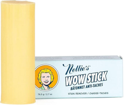 Nellie’s WOW Stick Stain Remover Bundle – Includes 3 Stain Remover Sticks and 15-Load Laundry Soda – Removes Odors and Stains from Clothing – Low-Residue Powder Detergent for Standard and HE Machines