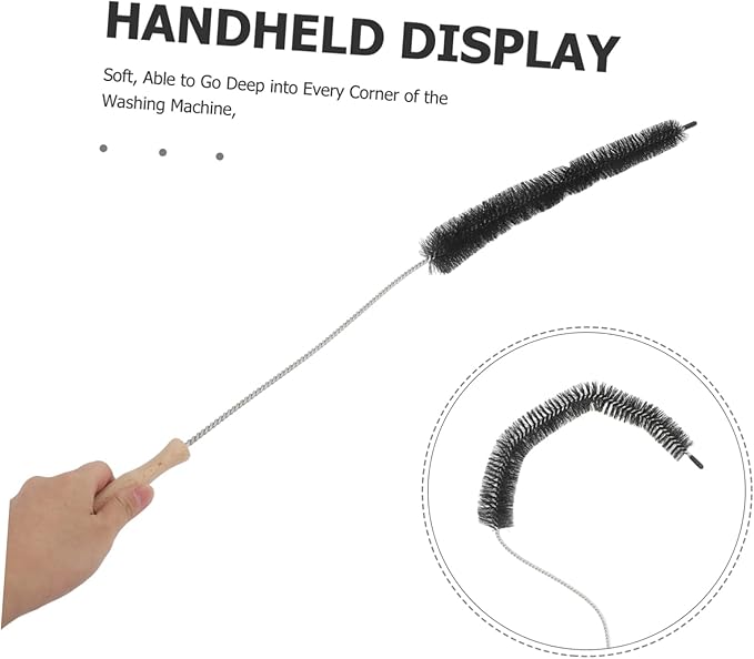 Cabilock Long Handle Washer Cleaning Brush Non-Electric Lint Brush for Washing Machine Dryer Vent Cleaner