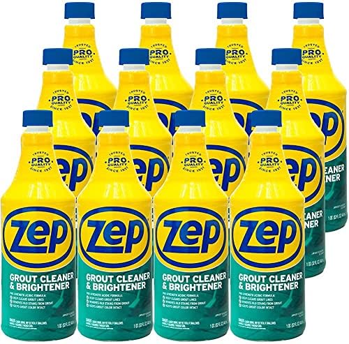 Zep Grout Cleaner and Brightener - 32 oz (Case of 12) ZU104632 - Make Grout Look New Again, Just Like Magic