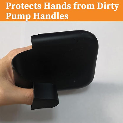 Reusable Gas Pump Glove, Silicone Gas Gloves for Gasoline Pump, Protects Hands From Dirty Pump Handles and Keyboards