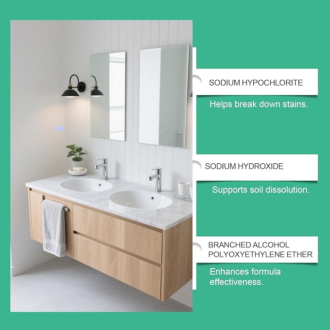 Bathroom Descaler Foam Cleaner, 2025 New Multipurpose Bathroom Foam Cleaner Stubborn Stains Cleaner, Bathrooms Descaler Cleaner Spray Easy Clean Foaming Toilet Bowl Cleaner