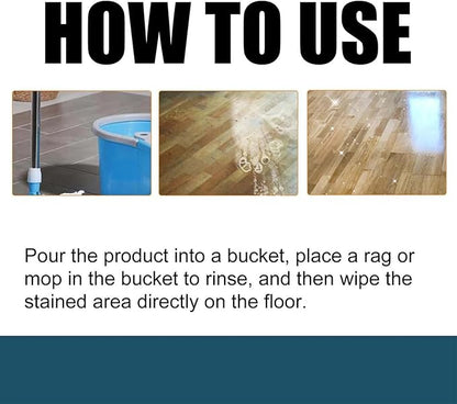 Floor Cleaner Solution, 100ml Mild Cleaner, Effective Deep Cleaning Liquid with Gentle Formula, Hardwood Cleanings Agent with Safe Formula, Home Cleaning Tool, for Tiles Marble Wooden Laminate