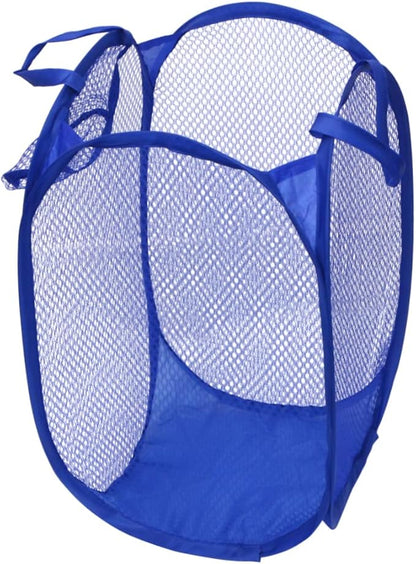 LABRIMP Laundry Basket Organizer Honeycomb Mesh Compact Foldable Laundry Hamper for Dorm
