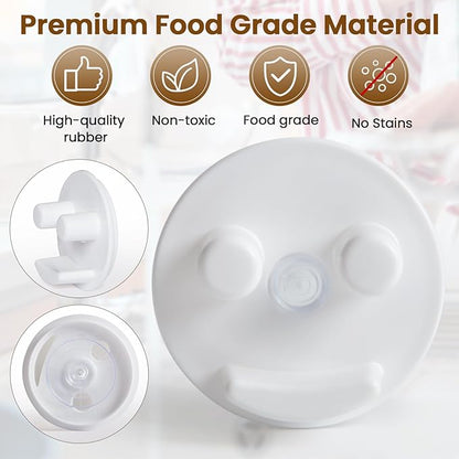 Sponge Holder, Sink Caddy w/Suction Cup Installation, Sponge Organizer for Kitchen/Bathroom Sink, Self Draining, Dishwasher Safe for Holding Smiley Sponges(Sponges Not Included), White(2-Pack)