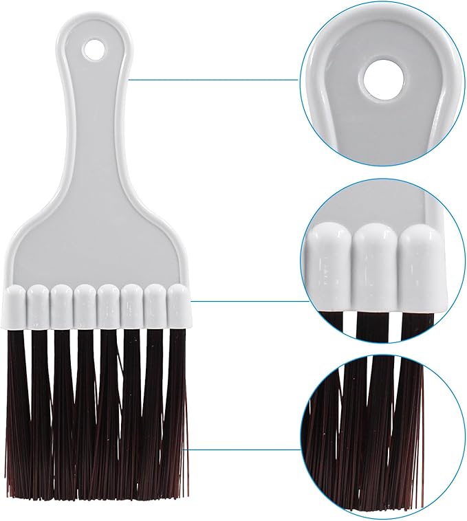 4 Pcs Brown Air Conditioner Condenser Cleaning Brush Ac Coil Cleaner Brush HVAC Refrigerator Coil Cleaning Brush