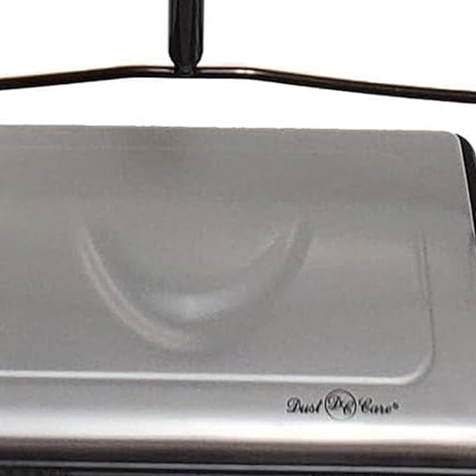 Dust Care DC 12985 11" Cleaning Path Commercial Grade Carpet Sweeper – Non-Electric, Triple-Brush System, Clean Out Comb on Board – Ideal for Efficient Cleaning of Carpets and Floors