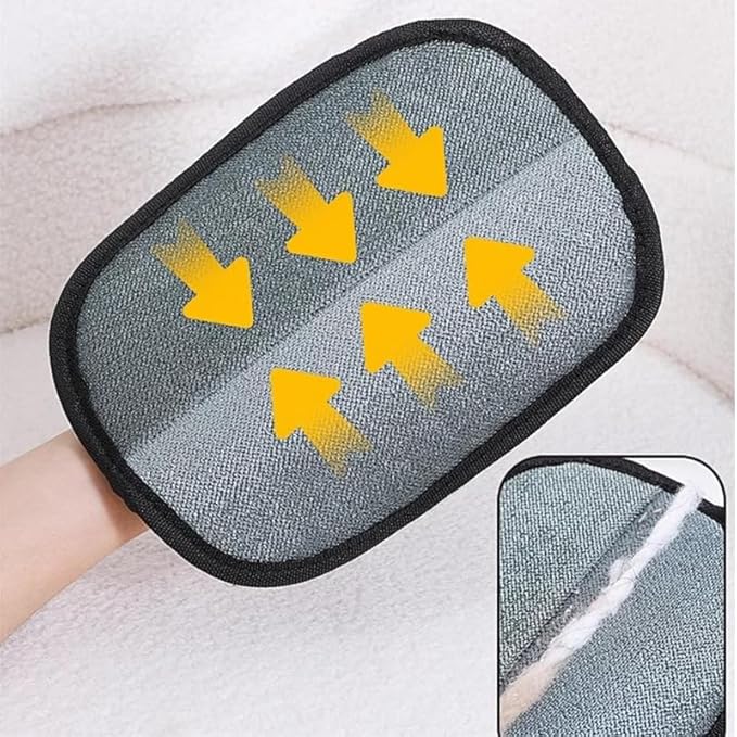 Purepath Hair Removal Glove, Pet Hair Removal Glove for Dogs & Cats, Pure Path Hair Remover Glove for Pet, Electrostatic Pet Hair Gloves for Clothing, Bed, Couch, Carpet, Car Seat (2)