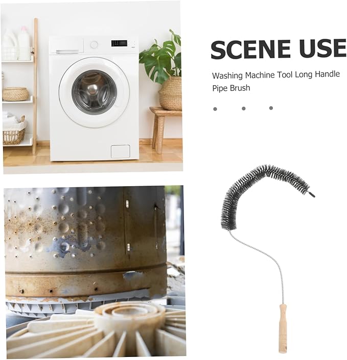 MAGICLULU Washer Machine Cleaner Brush Dryer Vent Cleaning Tool Multipurpose Lint Brush for Appliances
