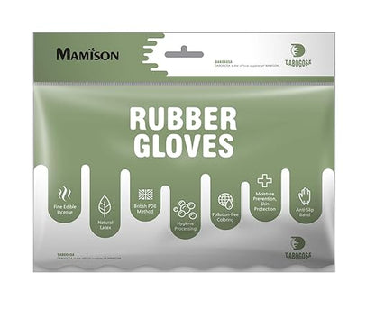 Mamison 2 Pairs Reusable Waterproof Household Dishwashing Cleaning Rubber Gloves, Non-Slip Kitchen Glove (Pink, Medium (Pack of 2))
