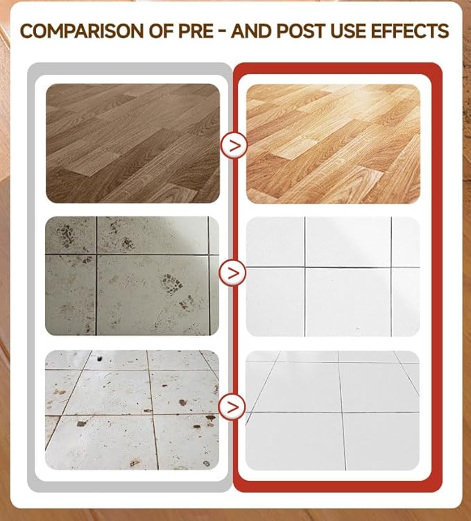 Floor Restorer Cleaner – Professional Floor Polish for Tile, Wood, Laminate, Vinyl, Bamboo – Fast-Drying Floor Restorer & Hardwood Restore Solution – Long-Lasting Protection Against Daily Wear