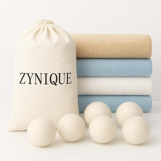 Wool Dryer Balls Pack of Six – Organic Reusable Laundry Softener Wool Dryer Balls
