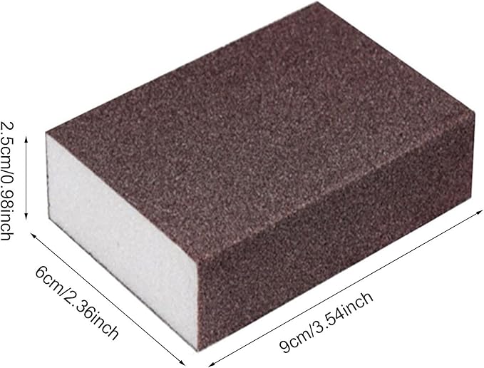 1 Pack Non-Scratch Sponges, Emery Sponges, Cleaning Sponge, Scrubbing Sponges, Kitchen Sponges, Dish Sponges, Kitchen Cleaner Tool, for Kitchen, Household, Cookware, Bathroom