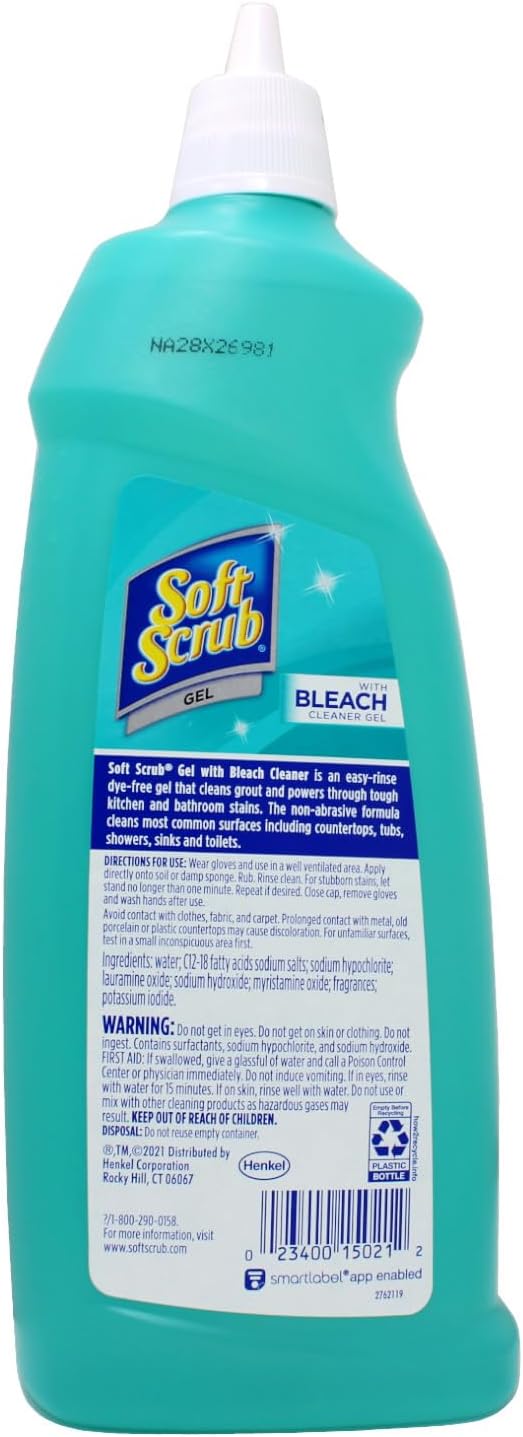 Soft Scrub Soft Scrub Gel Cleanser with Bleach -12.6 Fl Oz (Pack of 2)
