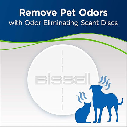 BISSELL PowerFresh Pet Steam Mop 19404 Hard Floor Steamer with Odor‑Eliminating Scent Discs, Easy Scrubber for Tough Messes, 2 Steam Levels, Sanitizes