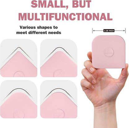 Pan Scraper, 10 Pcs Pot Scraper Plastic, Pot Scraper Non Scratch for Cast Iron, Pot and Pan Cleaning, Sturdy Scraper Kitchen Tool，Pink