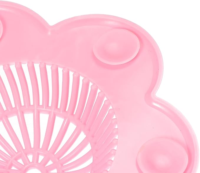 uxcell Kitchen Sink Strainer, Silicone Sink Disposal Stopper Flexible Drain Sieve Hair Catcher Pink 2pcs