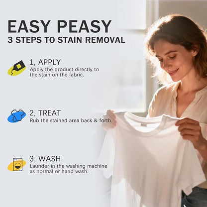 Instant Oil Stain Remover For Fabric (9 fl oz) – Effectively Eliminates Food Grease, Sauces, Motor Oil, Dried Oils, and Oily Stains. Safe for Skin and Machine-Washable Fabrics