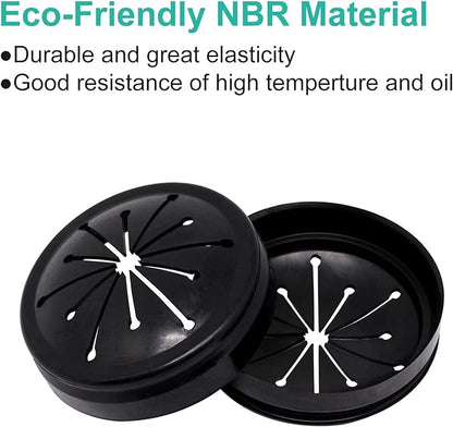 2pcs 3-3/8" Garbage Disposal Splash Guard, Quiet Garbage Guard Disposal Drain Cover Garbage Disposals Rubber Drain Plugs Sink Splash Guard Replacement (Style B)