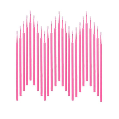 2100PCS Microswabs for Eyelash Extensions，Micro Applicators Brush for Cleaning and Applying Make-up Pink (Head Diameter: 2.0mm)