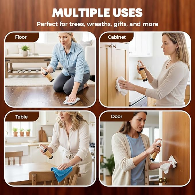Wood Repair Kit, 2026 New Furniture Scratch Remover Spray, Hardwood Floor Restorer for Scuffs and Dents, Liquid Polish for Cabinets and Tables, Light and Dark Set (3pcs)