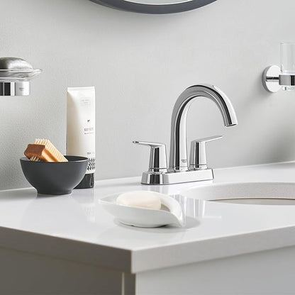 Soap Holder, Self-Draining White Soap Dish, Leaf Shape Ceramic Bar Soap Holder Drain Soap Dishes for Bathroom Sink Kitchen, Easy to Clean Keeps Soap Dry, ANTIS'S HOME
