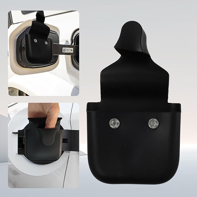 Silicone Glove for Gas, Reusable Protective Silicone Glove for Gas Pump with Storage Bag, Easy to Clean, Suitable for Many Work Scenarios (Black)