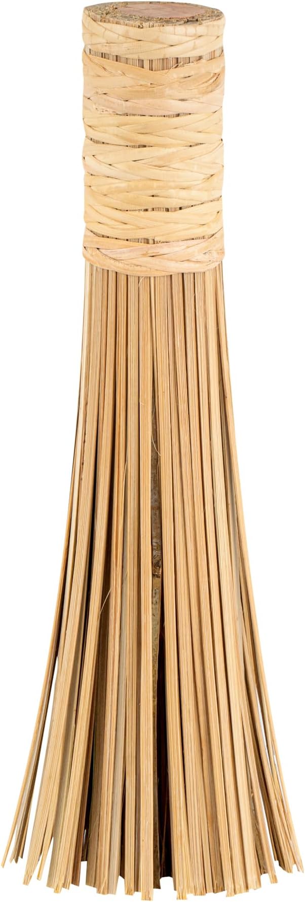 Restaurantware Bamboo Wok Brush 1 Pack 11 Inches Bamboo Bristle Scrubber with Ergonomic Long Handle, Cleaning Tool for Stuck Food, Durable Kitchen Brush Scrubber