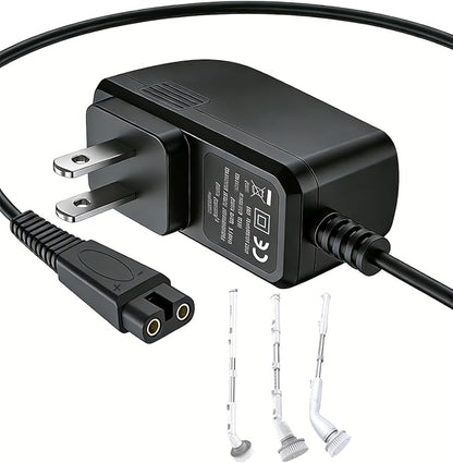 for Voweek Electric Spin Scrubber Charger Cord, Compatible with VWS211 SP02 and Labigo LA1, 6.6ft Power Cord, 9V 1A