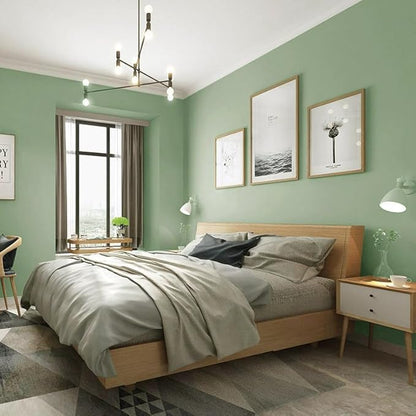 Safiyya 393"x17.7" Light Green Peel and Stick Wallpaper Green Solid Color Contact Paper Self Adhesive Contact Paper Decorative Wallpaper Vinyl Rolls for Wall