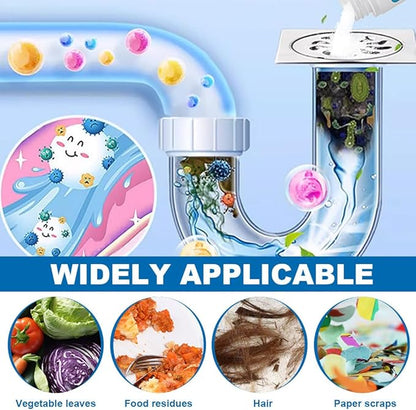 Powerful Pipe Dredging Agent, 2025 Upgrade Powerful Pipe Cleaner, Sink And Drain Cleaner, Pipeline Dredging Agent, Kitchen Sink Drain Cleaner for Kitchen, Bathroom (3PCS)
