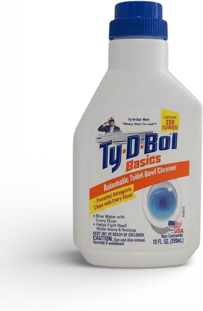 Automatic Toilet Bowl Cleaner Liquid – In-Tank Toilet Cleaner, Original Blue Formula, Long-Lasting Freshness, 10 oz
