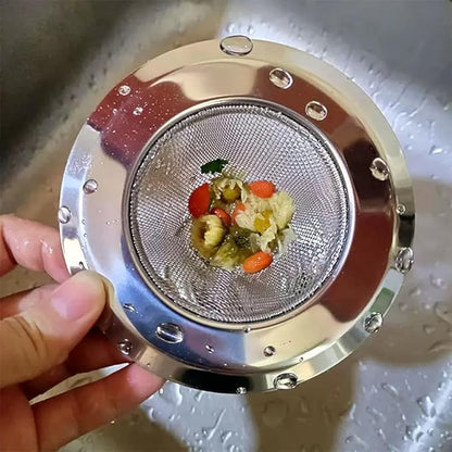 4Pcs Sink Drain Strainer, Stainless Steel Mesh Drain Filter, 4.52 Inch Wide Rim, Food Debris Collection (4, 4.52 Inch)