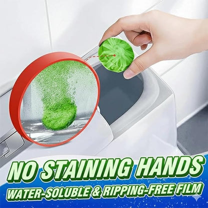 Toilet Bowl Cleaner Tablets 4 Pack Pine Scent, Slow Releasing Toilet Tank Cleaners for Deodorizing, Descaling & Continuous Bathroom Freshness