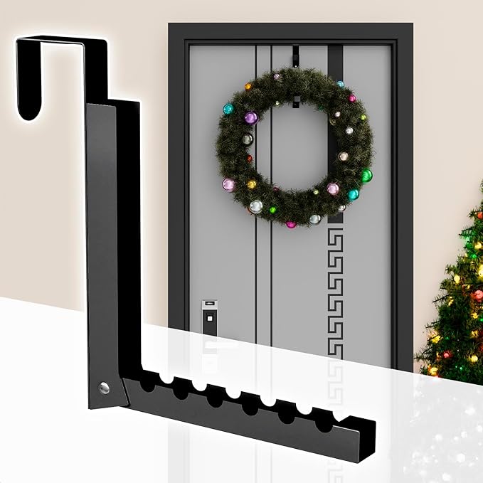 Over The Door Hanger Folding Clothes Drying Rack, Folding Hanging Coat Rack for Indoor Laundry Room Compact Small Space Foldable Portable Clothing Hanger Hook Collapsible- 1 Pack（Black）